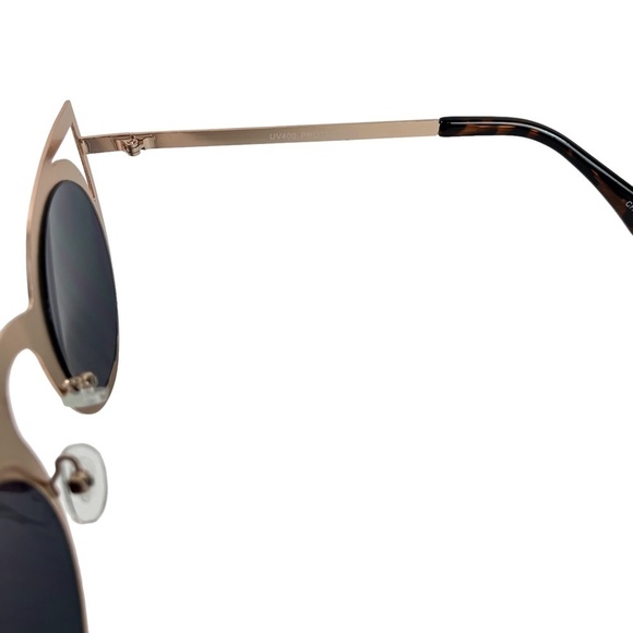 SUNGLASSES Sun Glasses Shades Rose Gold Metal Frames Pink Mirror Lenses UV400 - Picture 12 of 15